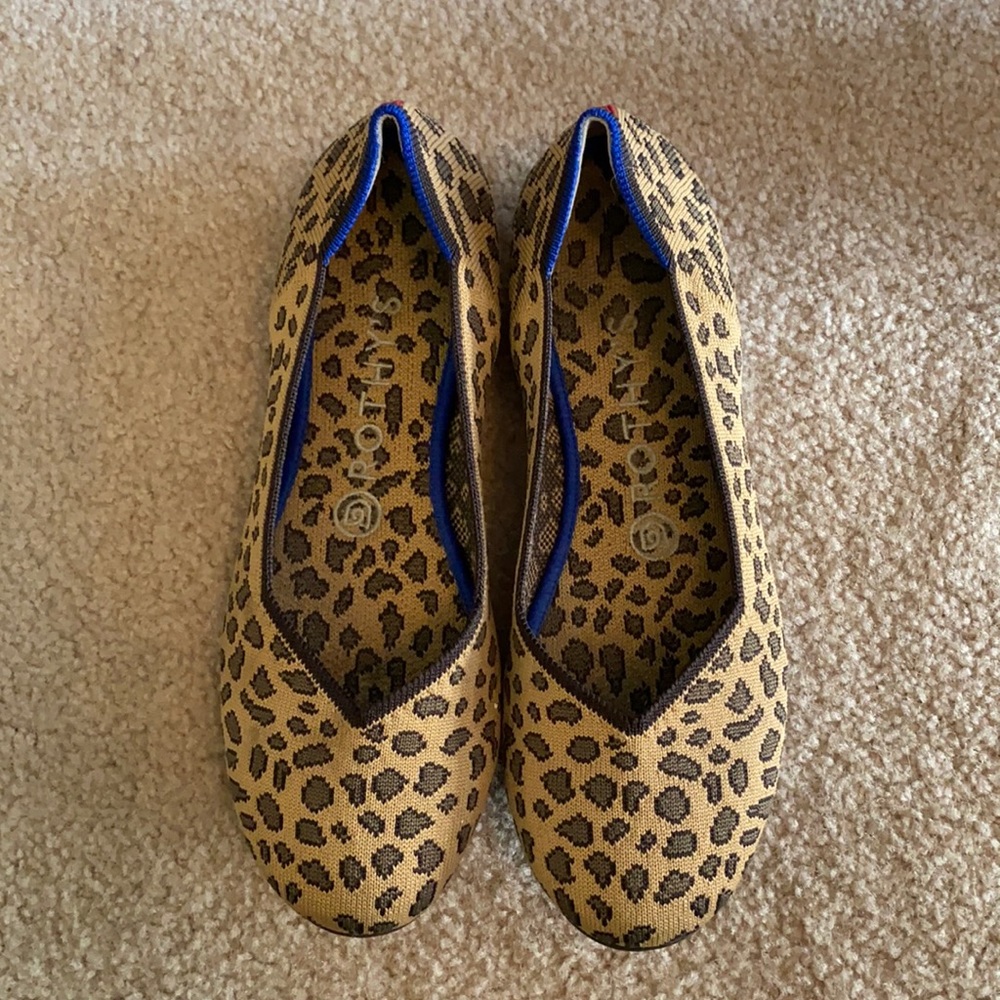 Rothy’s Leopard Print Ballet Flats